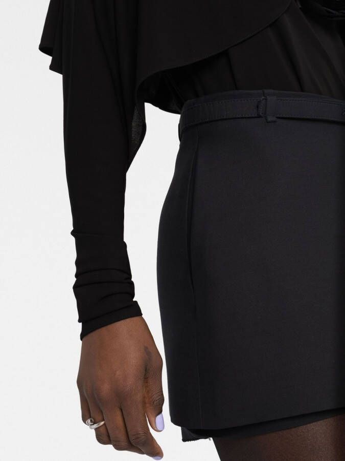 Saint Laurent Top van crêpe Zwart