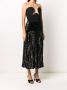 Saint Laurent Fluwelen jurk Zwart - Thumbnail 3