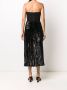 Saint Laurent Fluwelen jurk Zwart - Thumbnail 4
