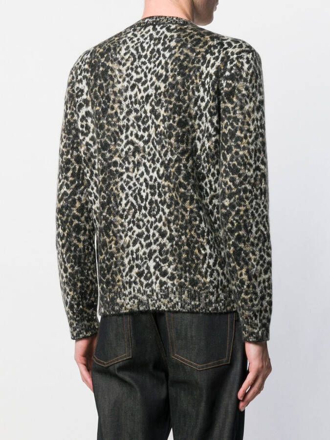 Saint Laurent Gebreide trui Beige