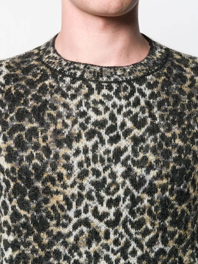 Saint Laurent Gebreide trui Beige