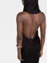 Saint Laurent Gedrapeerde jurk Zwart - Thumbnail 3