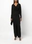 Saint Laurent Gedrapeerde maxi-jurk Zwart - Thumbnail 2
