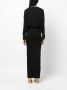 Saint Laurent Gedrapeerde maxi-jurk Zwart - Thumbnail 4