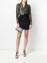 Saint Laurent Gedrapeerde rok Zwart - Thumbnail 2