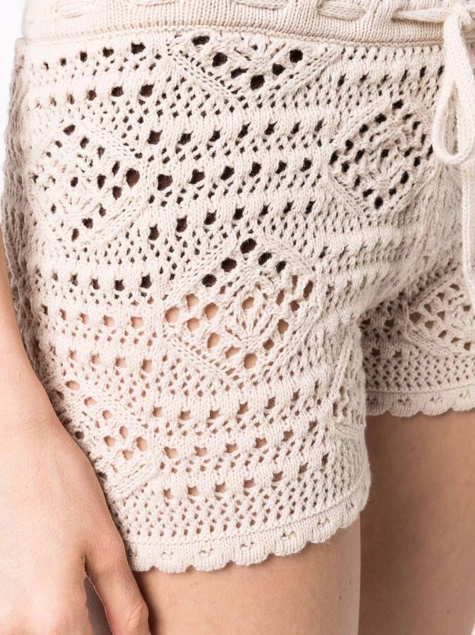 Saint Laurent Laine shorts Beige