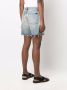 Saint Laurent Gerafelde shorts Blauw - Thumbnail 4