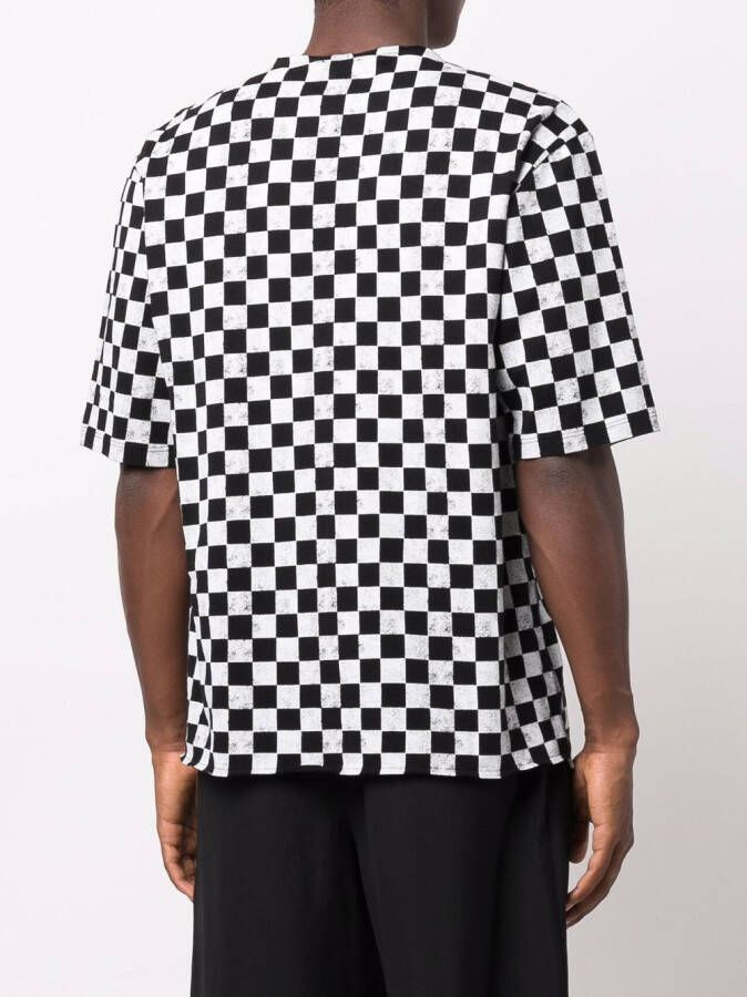 Saint Laurent Geruit T-shirt Zwart
