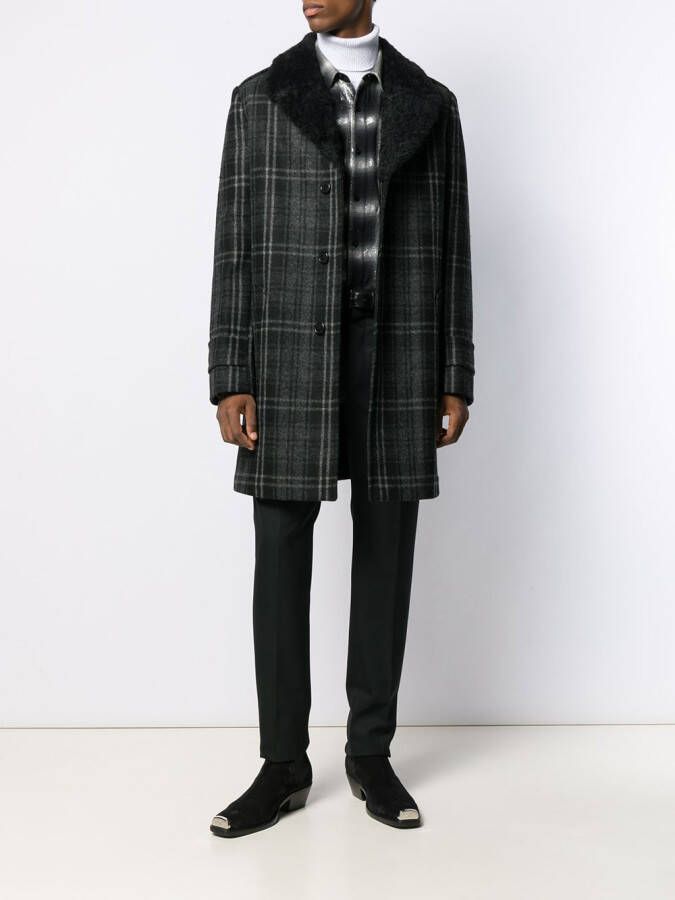 Saint Laurent Geruite blazer Zwart