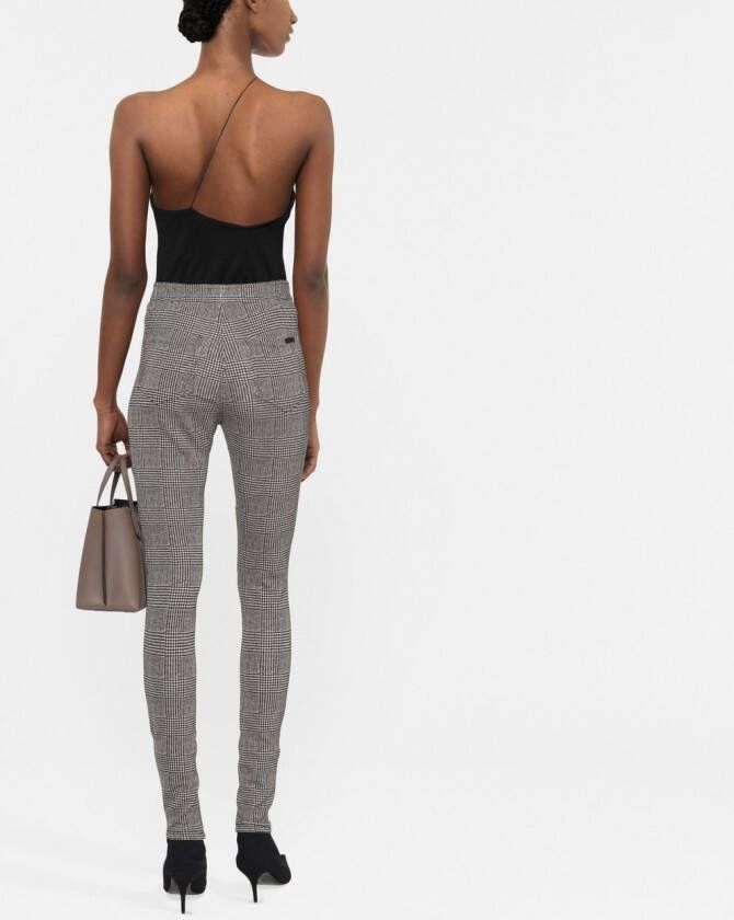 Saint Laurent Geruite broek Zwart