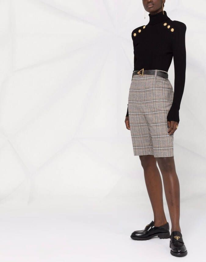 Saint Laurent Geruite shorts Beige