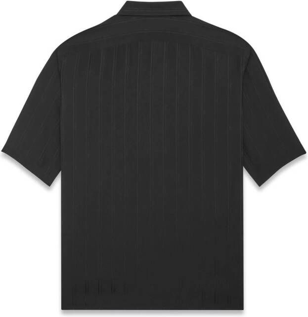 Saint Laurent Gestreept overhemd Zwart