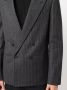 Saint Laurent Gestreepte blazer Grijs - Thumbnail 5