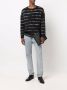 Saint Laurent Gestreepte trui Zwart - Thumbnail 2