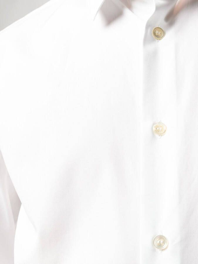 Saint Laurent Getailleerd overhemd Wit