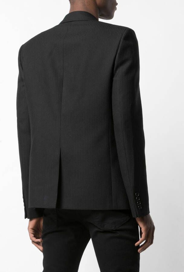 Saint Laurent Getailleerde blazer Zwart