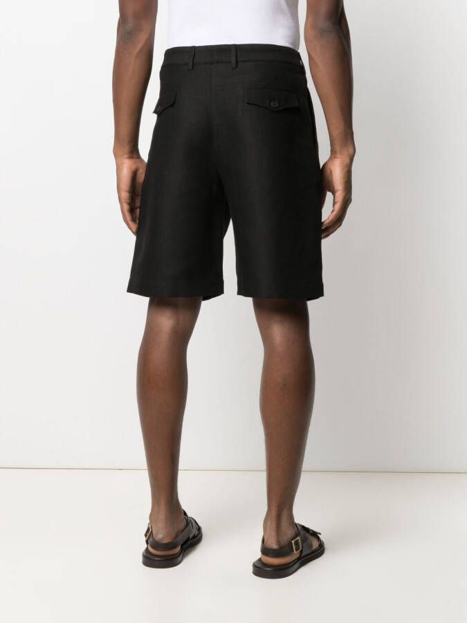 Saint Laurent Getailleerde shorts Zwart