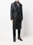 Saint Laurent Gewatteerde wikkeljas Zwart - Thumbnail 3