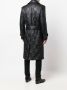 Saint Laurent Gewatteerde wikkeljas Zwart - Thumbnail 4