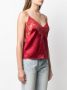 Saint Laurent Hemd met afwerking van kant Rood - Thumbnail 3