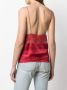 Saint Laurent Hemd met afwerking van kant Rood - Thumbnail 4