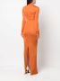 Saint Laurent Maxi-jurk Oranje - Thumbnail 4