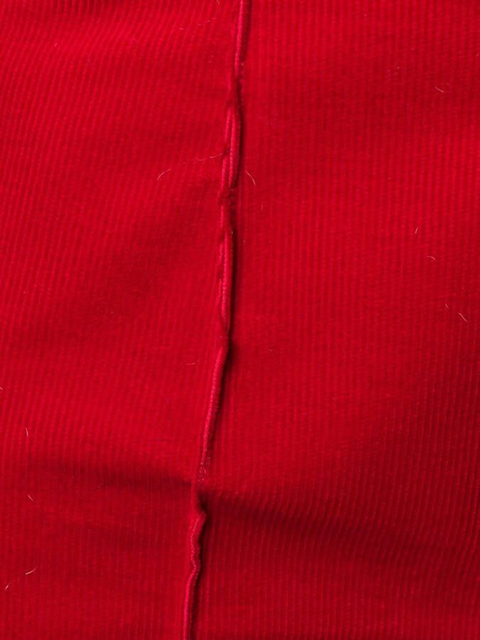 Saint Laurent High waist broek Rood
