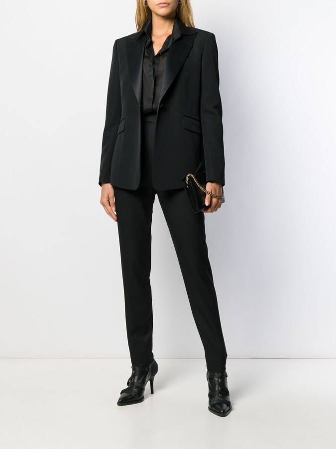 Saint Laurent High waist broek Zwart