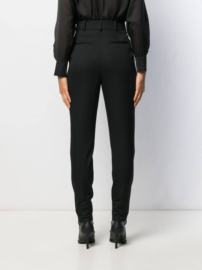 Saint Laurent High waist broek Zwart