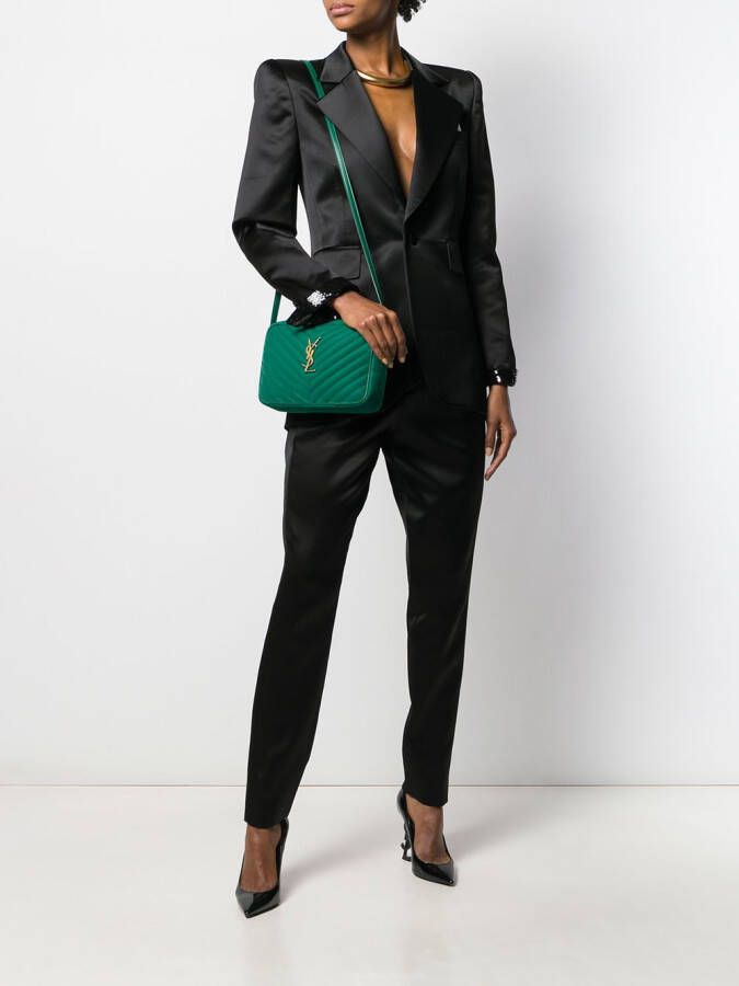 Saint Laurent High waist broek Zwart