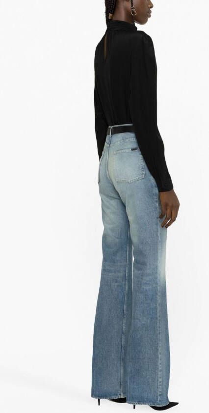 Saint Laurent High waist jeans Blauw