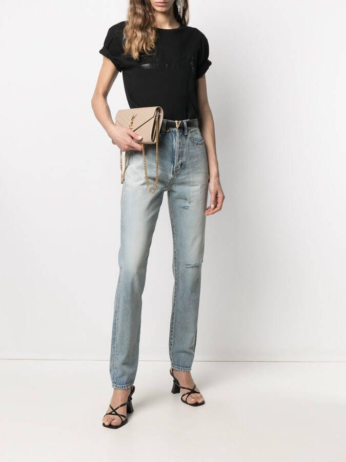 Saint Laurent High waist jeans Blauw