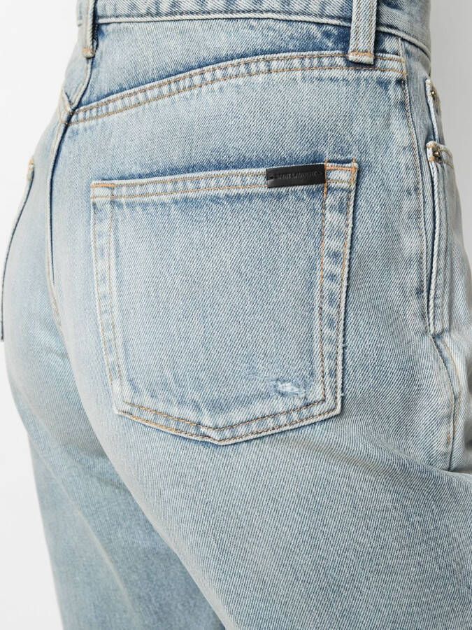 Saint Laurent High waist jeans Blauw