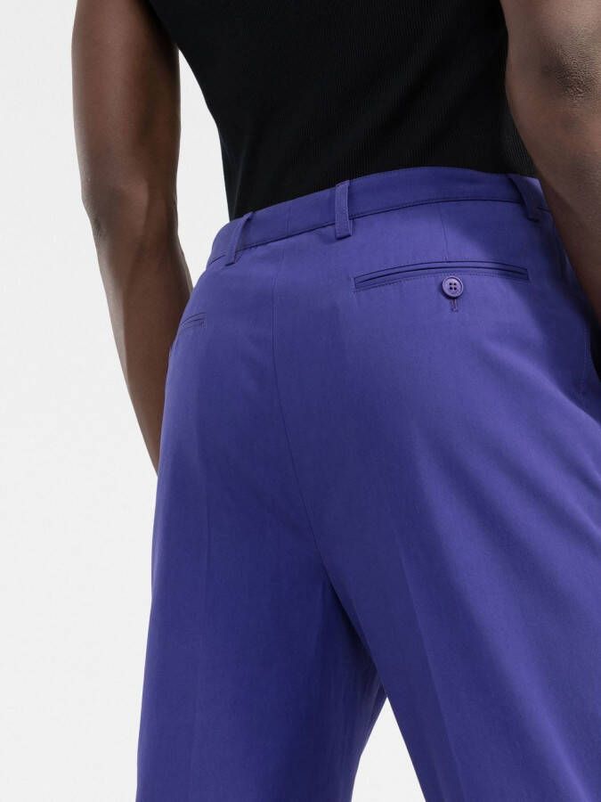 Saint Laurent High waist pantalon Blauw