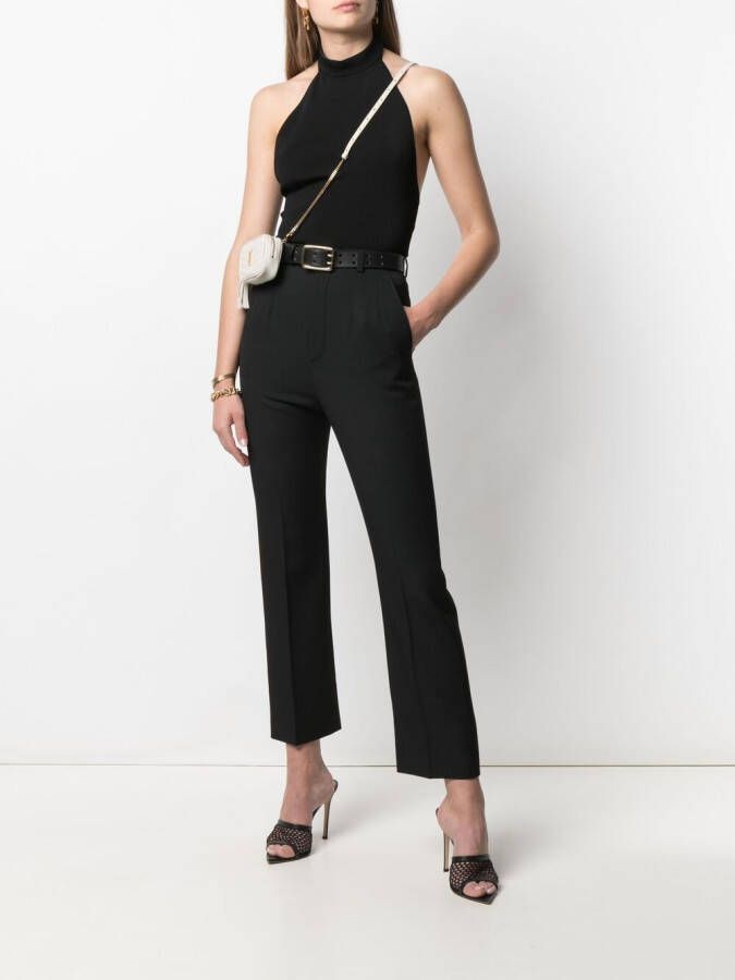Saint Laurent High waist pantalon Zwart