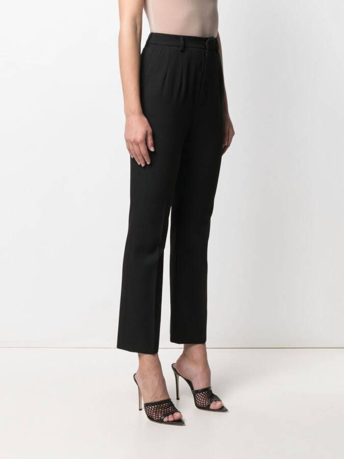Saint Laurent High waist pantalon Zwart