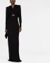Saint Laurent Maxi-jurk met capuchon Zwart - Thumbnail 2