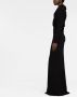 Saint Laurent Maxi-jurk met capuchon Zwart - Thumbnail 4