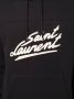 Saint Laurent Hoodie met logoprint Zwart - Thumbnail 5
