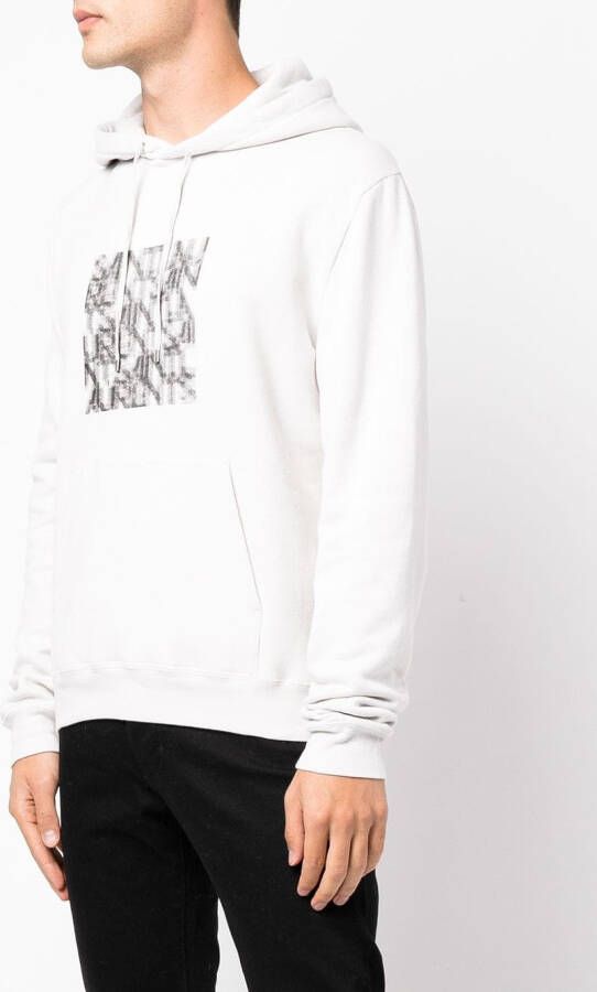 Saint Laurent Hoodie met print Grijs