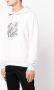 Saint Laurent Hoodie met print heren katoen Spandex Elastane XXL Grijs - Thumbnail 3