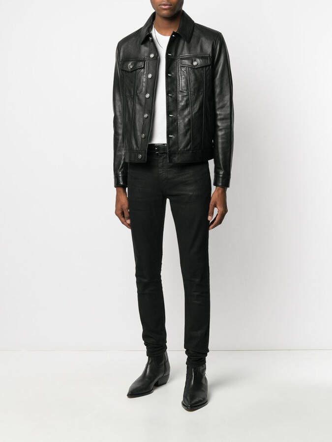 Saint Laurent Jas met borstzakken Zwart