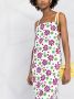Saint Laurent Jurk met bloemenprint Wit - Thumbnail 5
