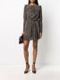 Saint Laurent Jurk met gewatteerde schouders Zwart - Thumbnail 2