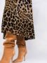 Saint Laurent Midi-jurk met luipaardprint Bruin - Thumbnail 3