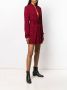 Saint Laurent Jurk met luipaardprint Rood - Thumbnail 3