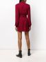 Saint Laurent Jurk met luipaardprint Rood - Thumbnail 4