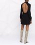 Saint Laurent Zijden mini-jurk Zwart - Thumbnail 4