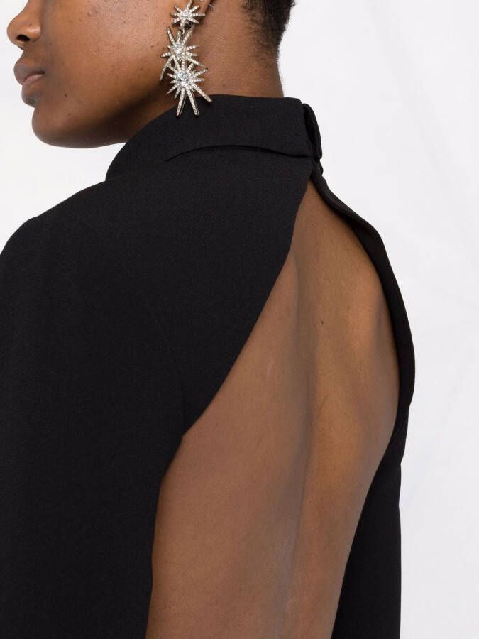 Saint Laurent Zijden mini-jurk Zwart