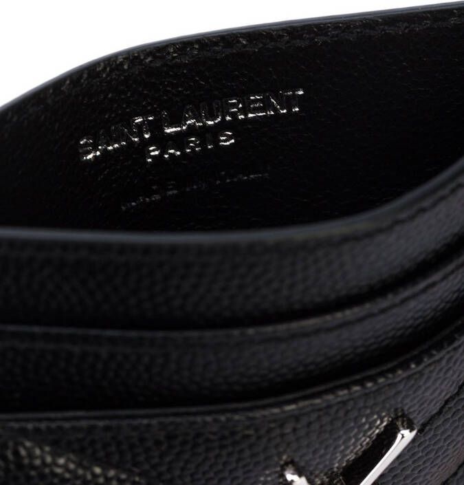 Saint Laurent Cassandra matelassé pasjeshouder Zwart